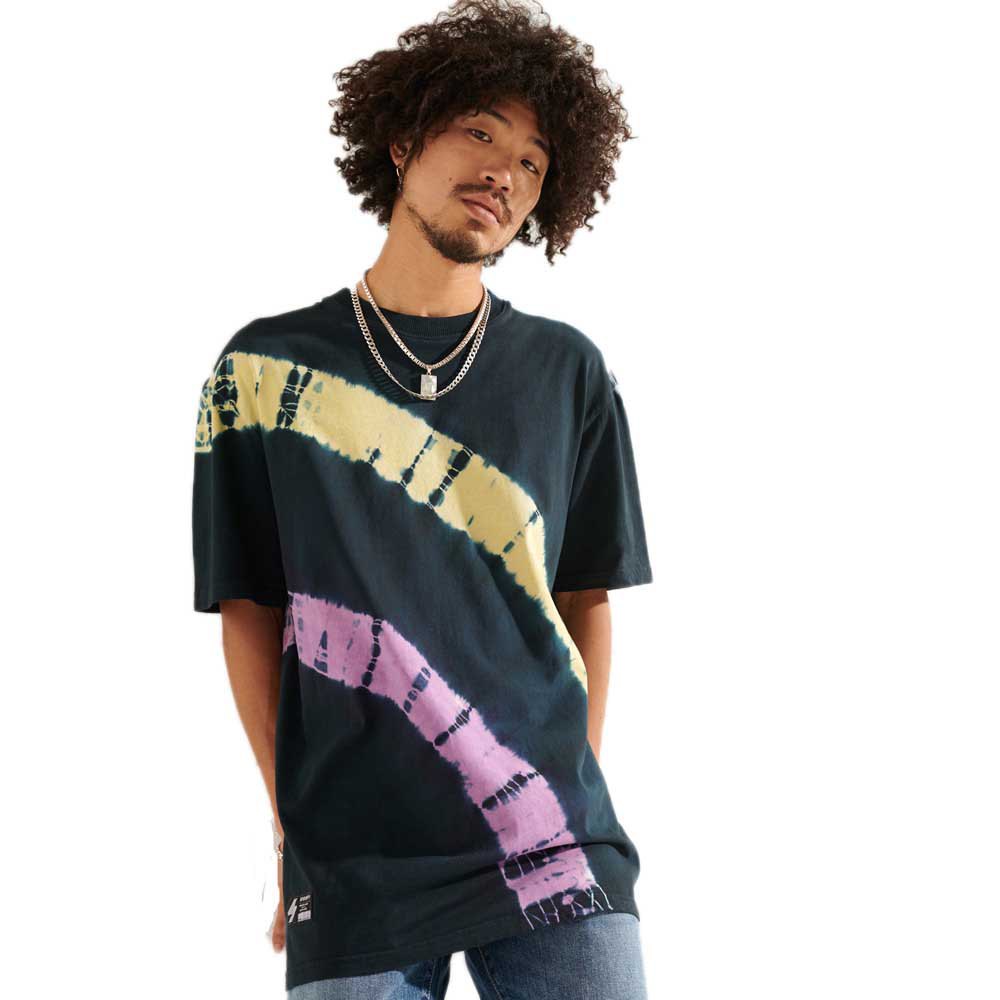 Superdry Code Tie Dye T-shirt S-M Deep Navy/Multi günstig online kaufen