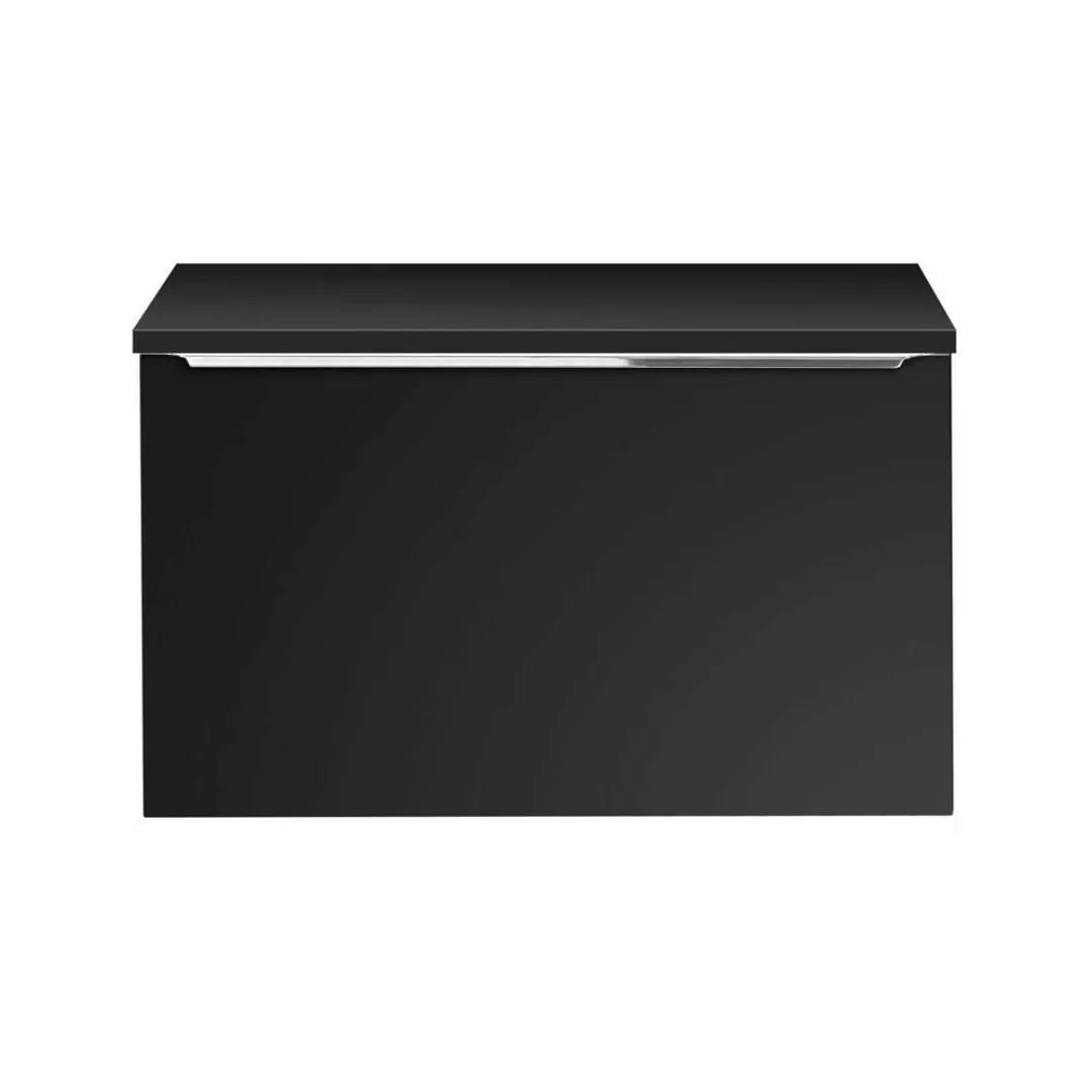 Waschtischunterschrank 80cm, schwarz matt, PUEBLA-56-BLACK günstig online kaufen