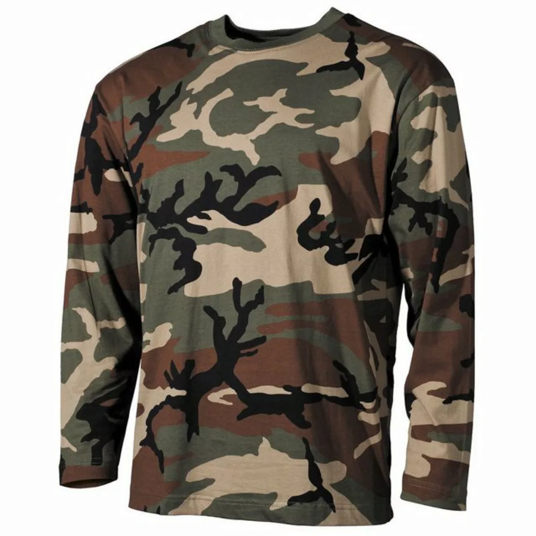 MFH T-Shirt MFH US Shirt, langarm, 170 g/m², woodland günstig online kaufen