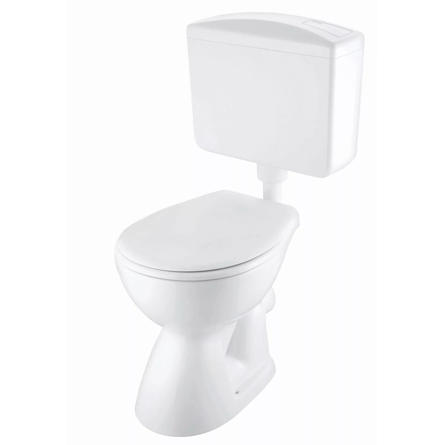 Baliv Stand-WC Set Tiefspüler Inkl. WC-Sitz und Spülkasten Weiß günstig online kaufen