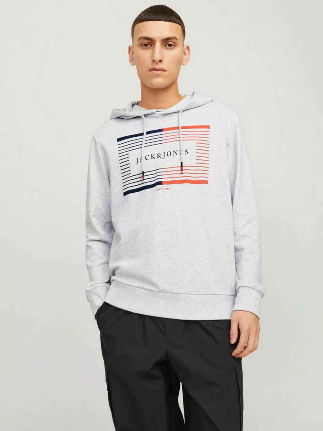 Jack & Jones Hoodie JJCYRUS SWEAT HOOD: Komfortable Baumwollmischung mit co günstig online kaufen