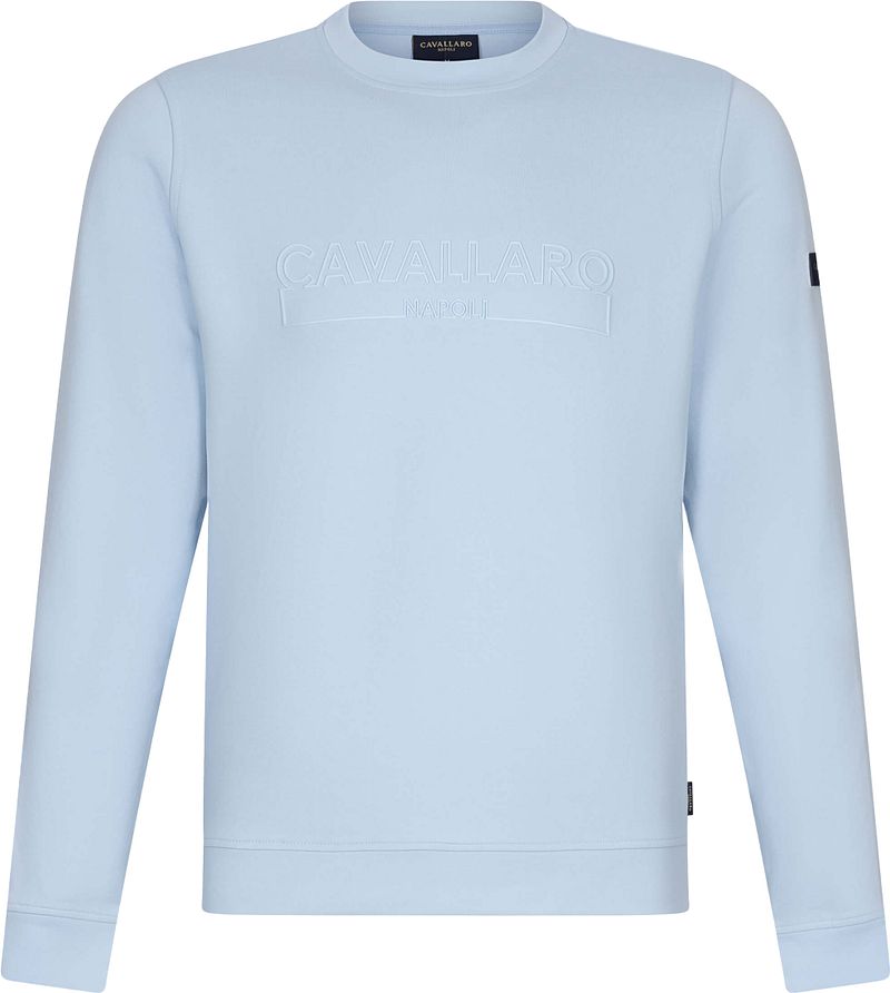 Cavallaro Beciano Sweater Logo Hellblau - Größe XXL günstig online kaufen