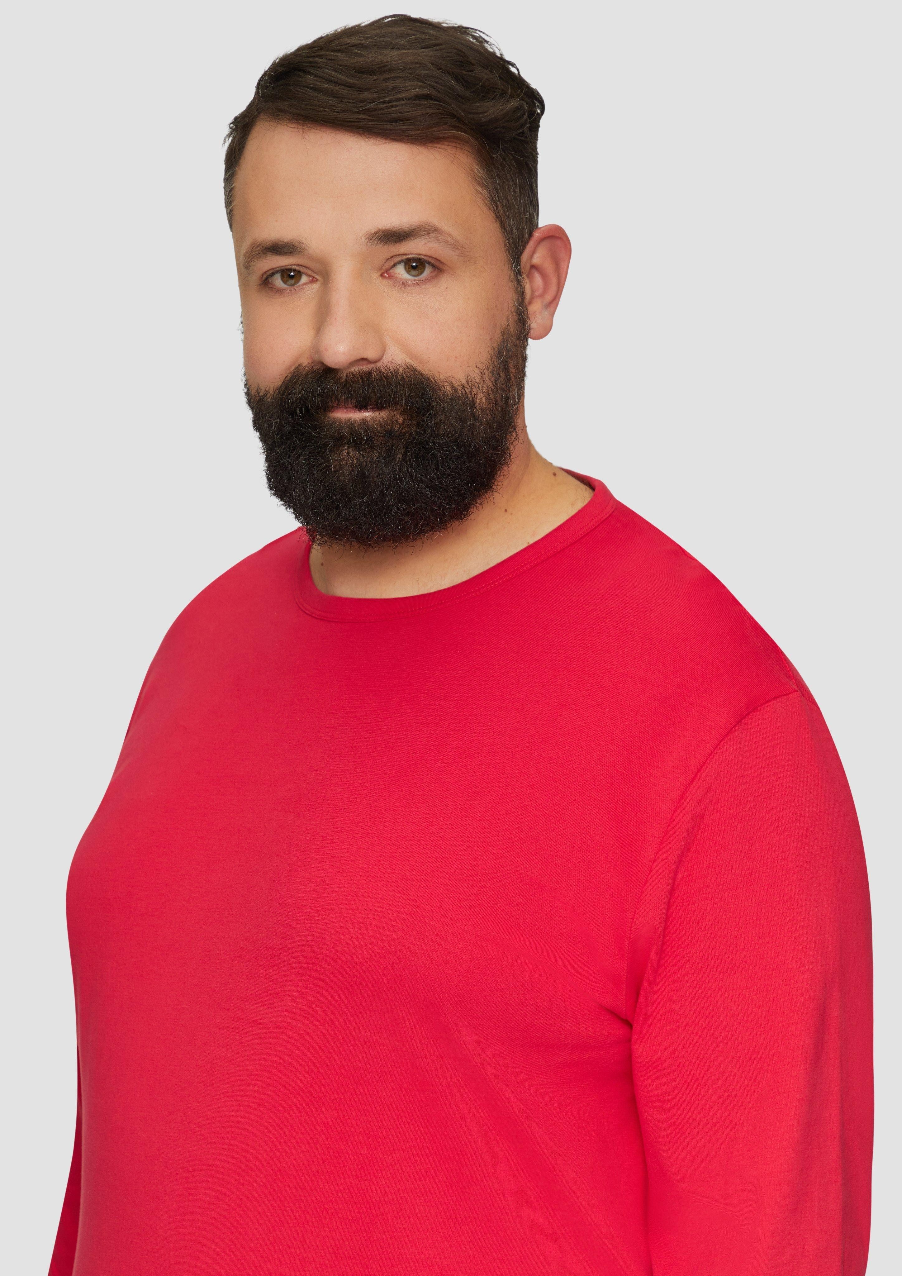 s.Oliver Langarmshirt Softes Langarmshirt aus Baumwolljersey günstig online kaufen