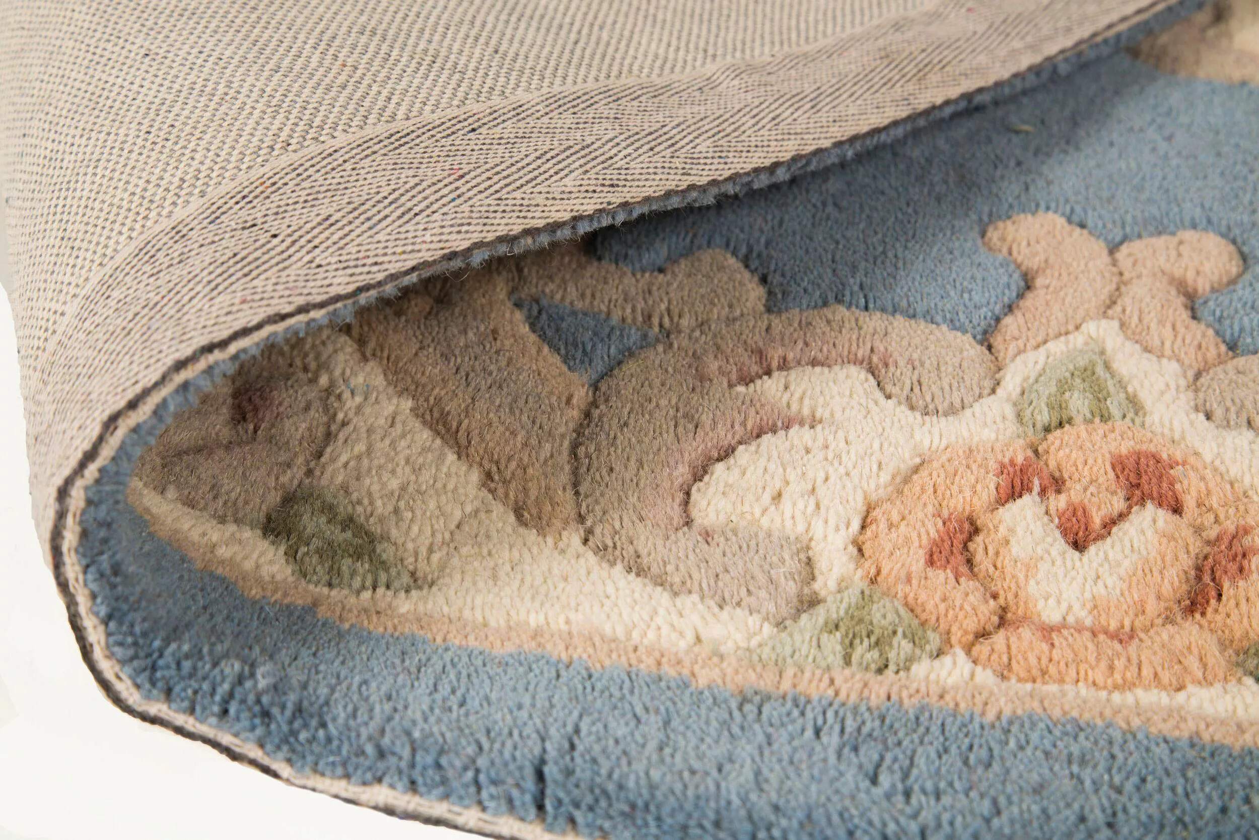 FLAIR RUGS Wollteppich »Aubusson«, rund günstig online kaufen