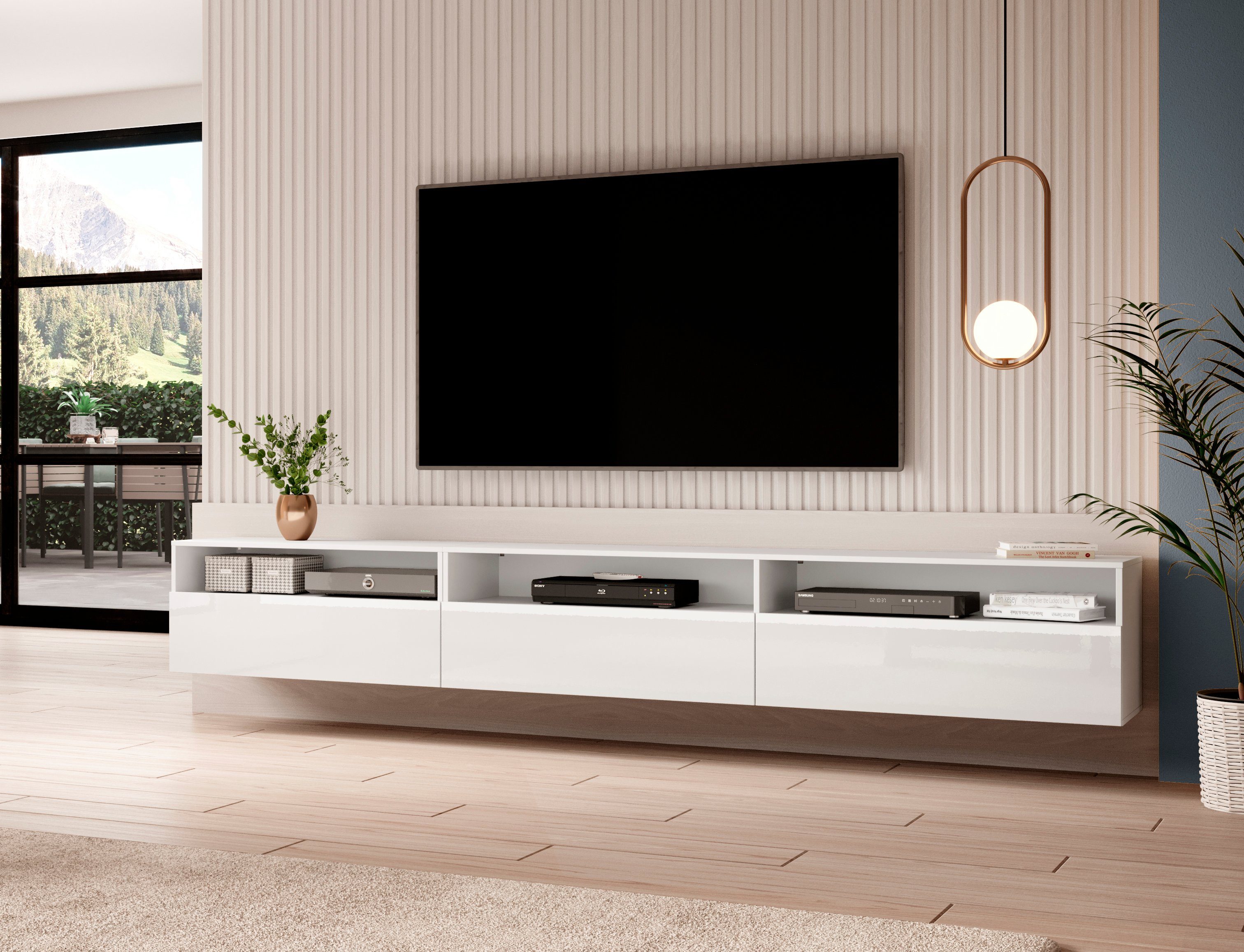 INOSIGN Lowboard "Baros", stehend/hängend montierbar, Breite 270 cm günstig online kaufen