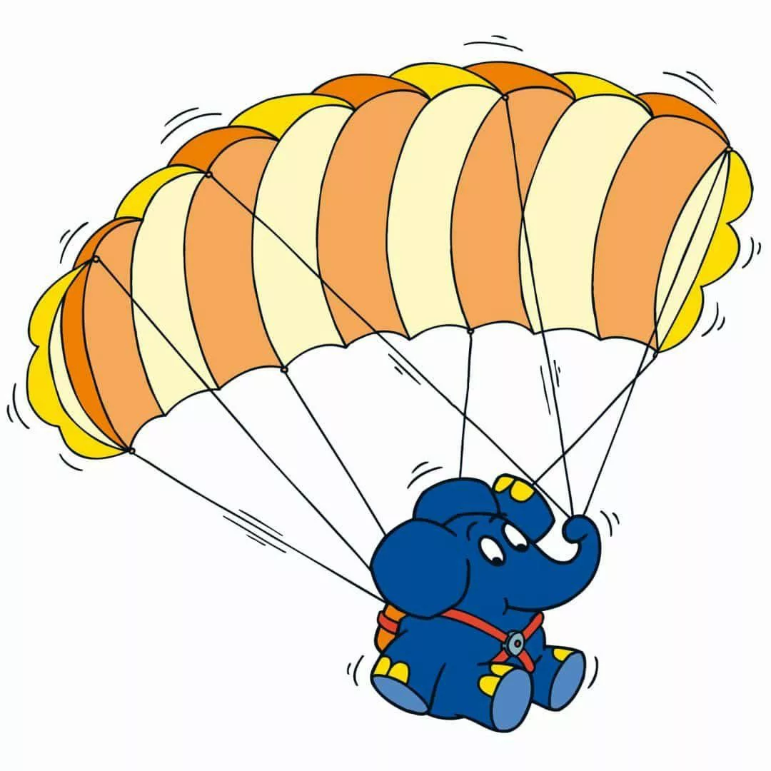 Die Maus Wandtattoo Kinderzimmer Wandbild Fallschirm günstig online kaufen