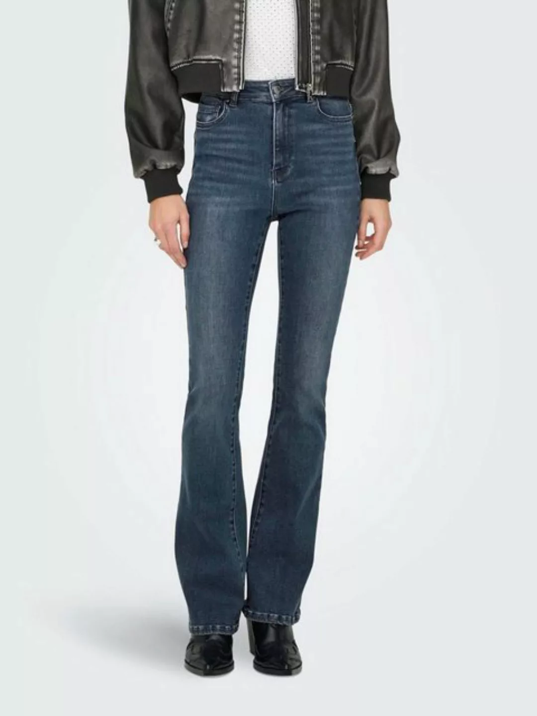 ONLY Bootcut-Jeans "ONLMILA HW FLARED DNM BJ407 NOOS" günstig online kaufen