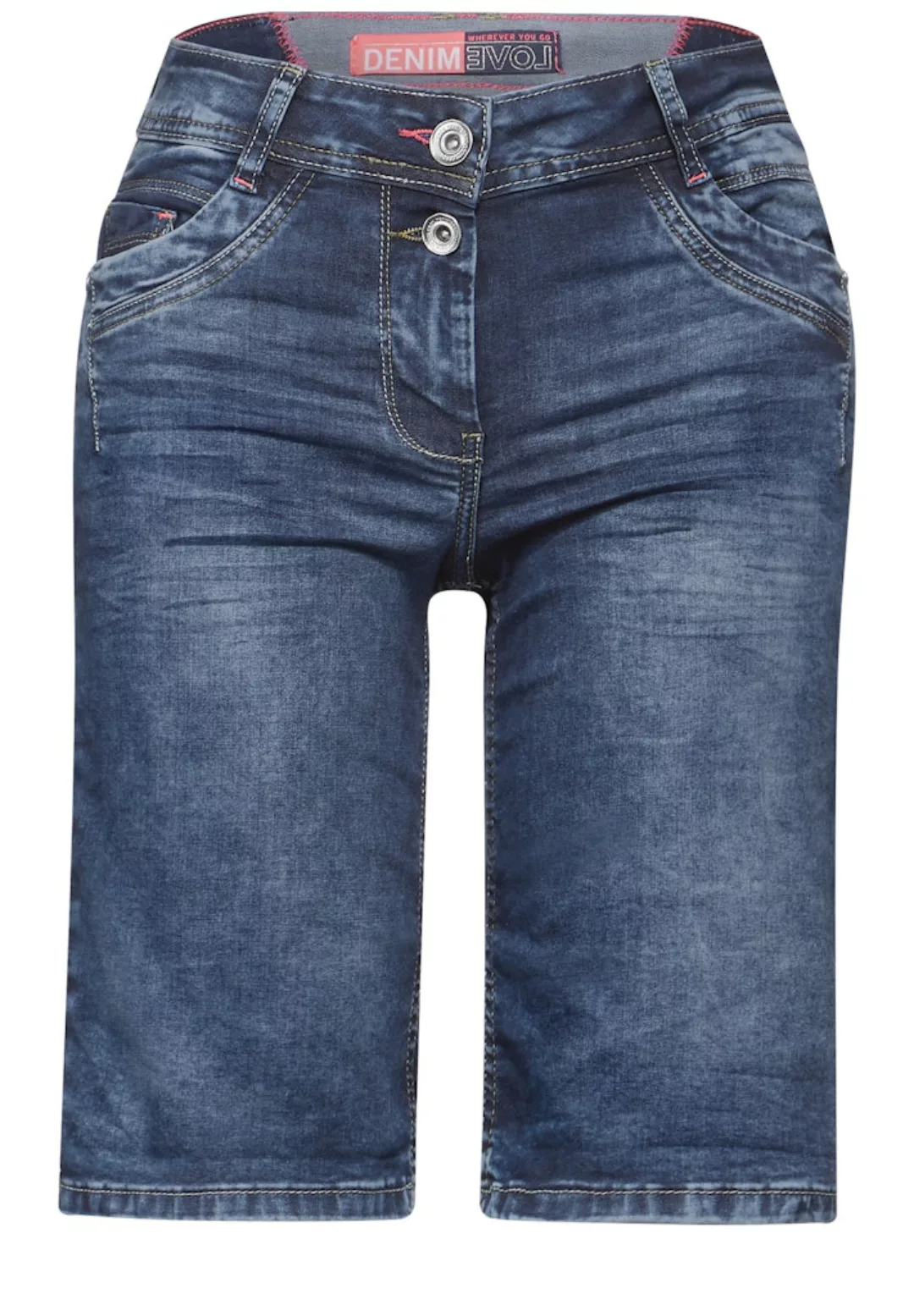 Mittelblaue Jeans Shorts günstig online kaufen