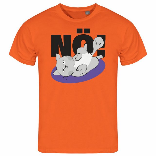 deinshirt Print-Shirt Herren T-Shirt Nö Katze Funshirt mit Motiv günstig online kaufen