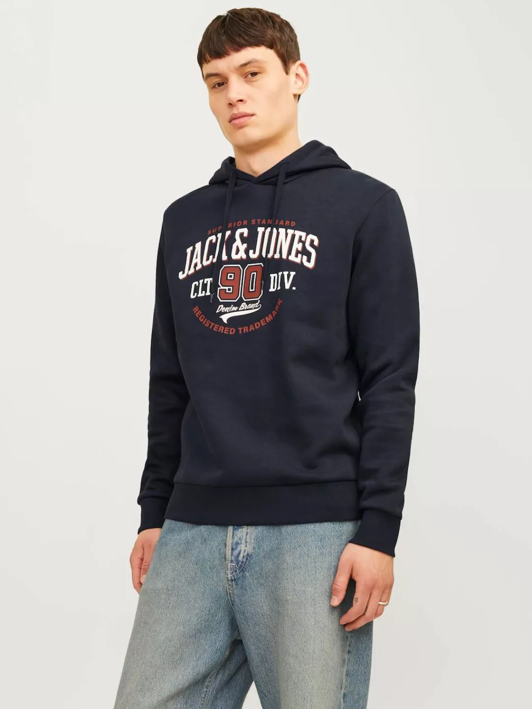 Jack & Jones Sweatshirt JJELOGO SWEAT HOOD 2 COL 24/25 NOOS günstig online kaufen