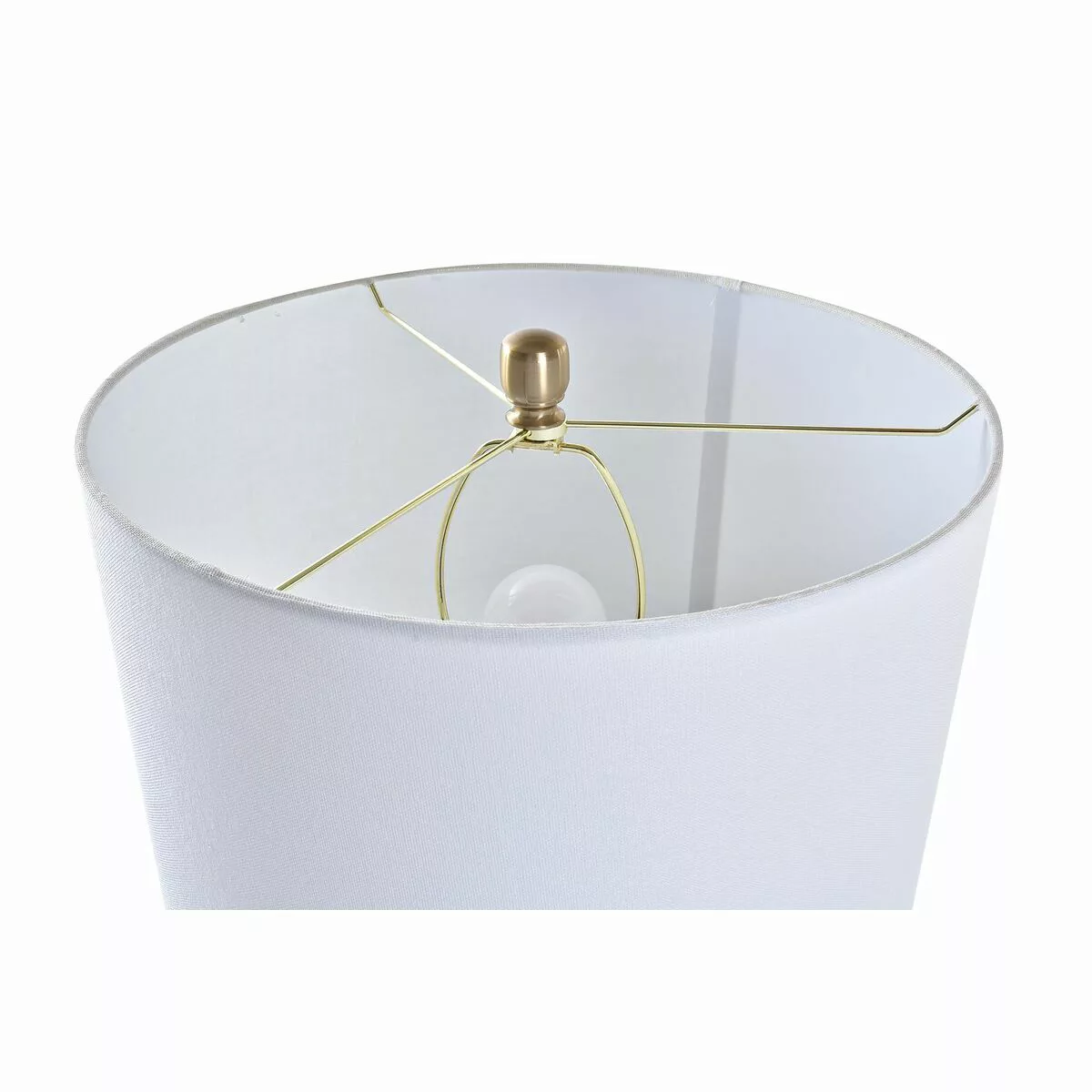 Tischlampe Dkd Home Decor Golden Weiß 220 V 50 W Moderne (38 X 38 X 68 Cm) günstig online kaufen