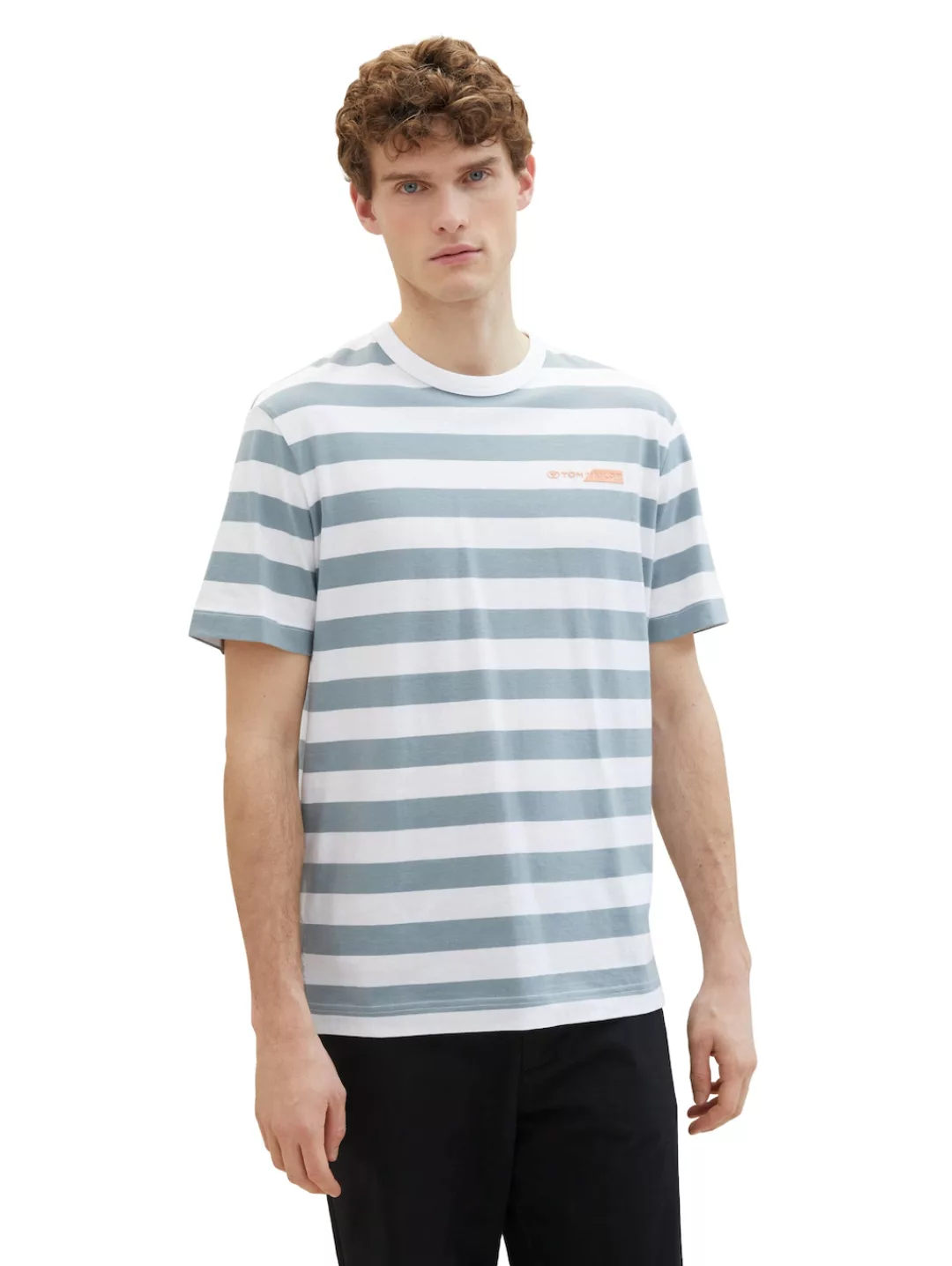 TOM TAILOR T-Shirt, mit Streifenmuster günstig online kaufen