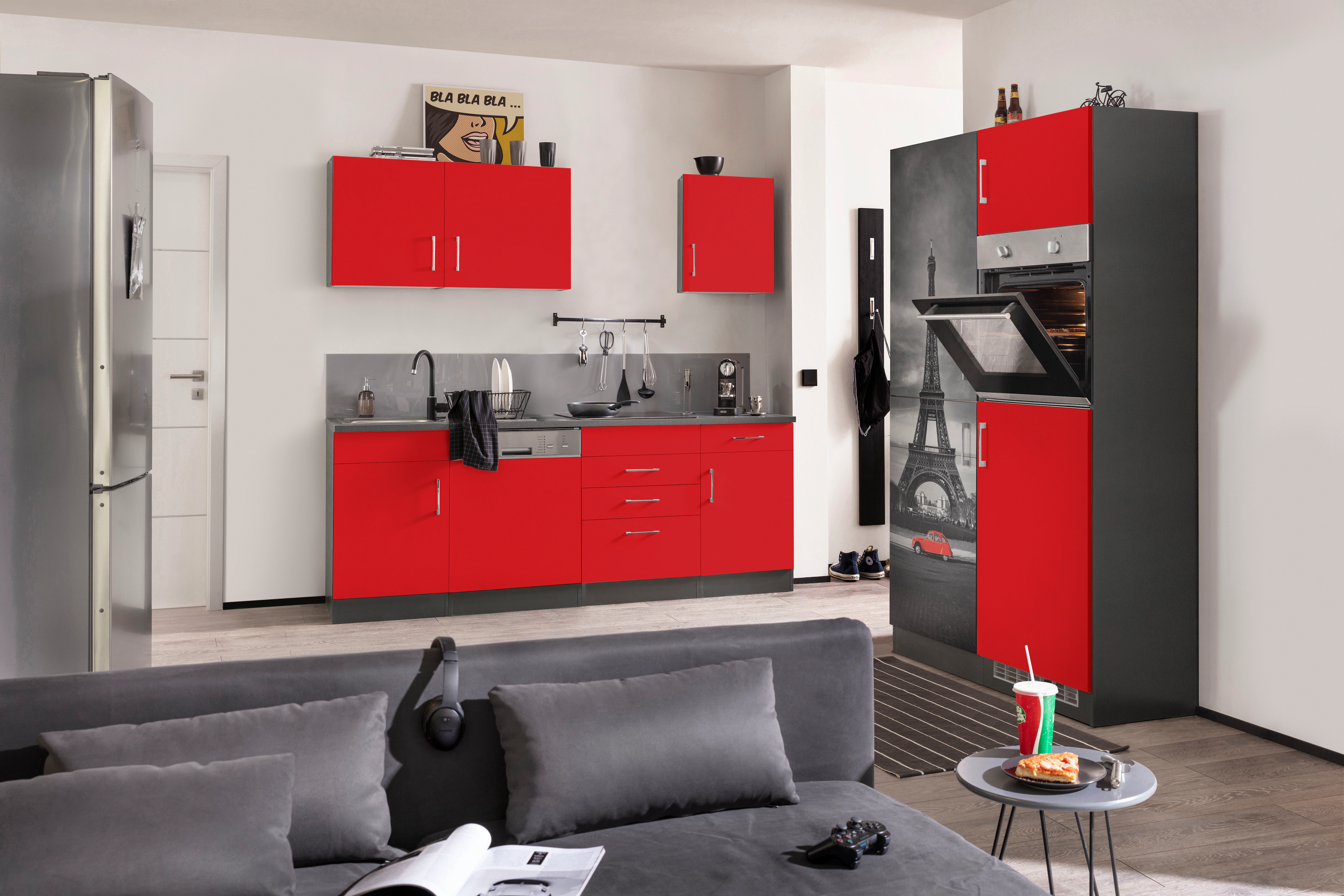 KOCHSTATION Küchenzeile "KS-Paris", ohne E-Geräte, Breite 340 cm günstig online kaufen
