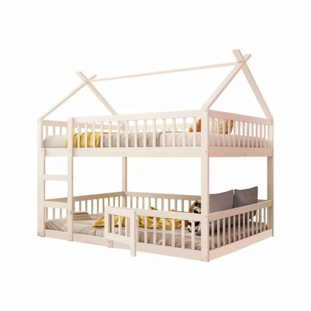 OKWISH Etagenbett Gästebett, Kinderbett mit Treppe, Loft Design (Etagenbett günstig online kaufen