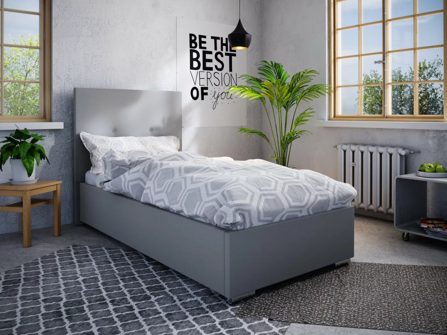 pressiode Polsterbett Polsterbett Boxspringbett mit Bettkasten viele Farben günstig online kaufen