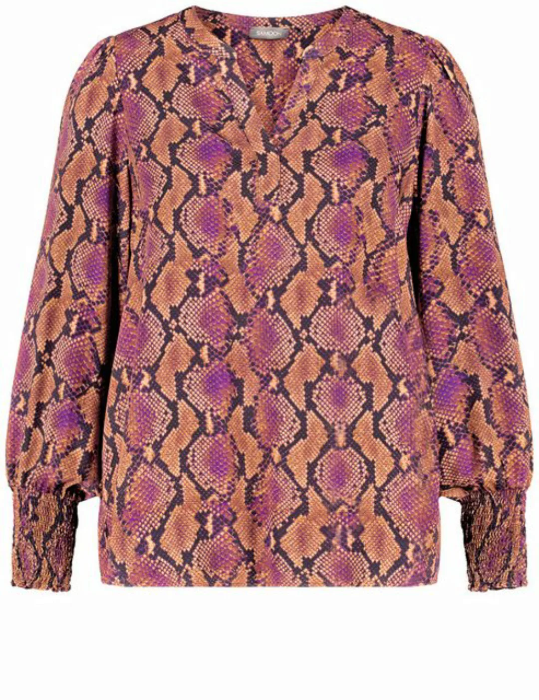 Samoon Langarmbluse Bluse mit Python-Print günstig online kaufen