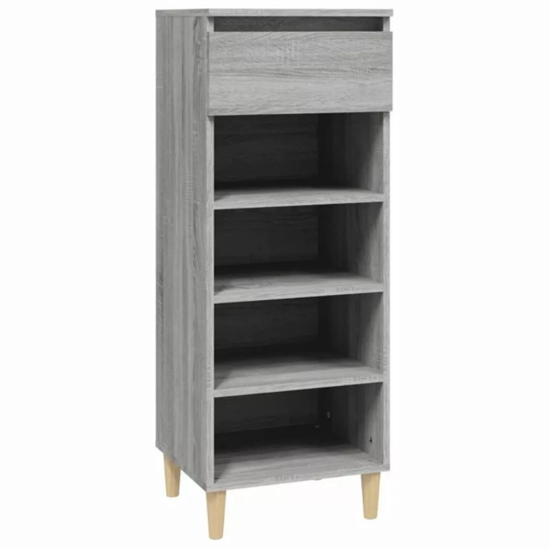 furnicato Schuhschrank Grau Sonoma 40x36x105 cm Holzwerkstoff (1-St) günstig online kaufen