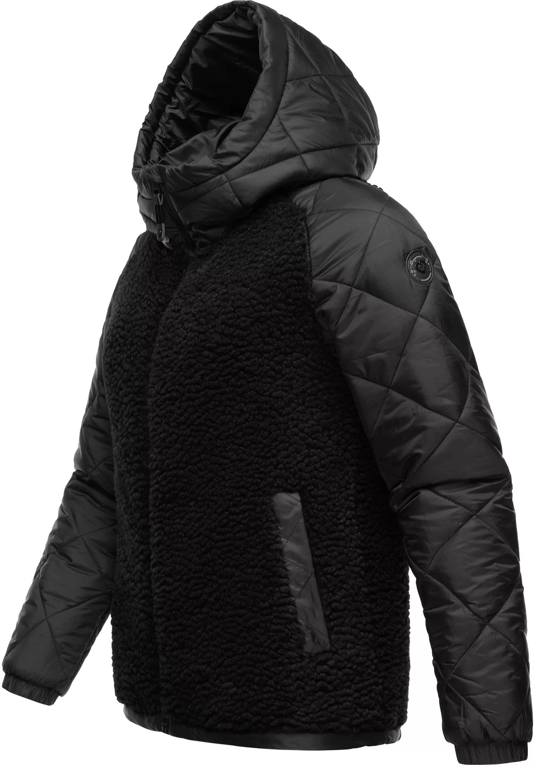 Ragwear Outdoorjacke "Leeloo", mit Kapuze, Damen Übergangsjacke aus Teddyfl günstig online kaufen