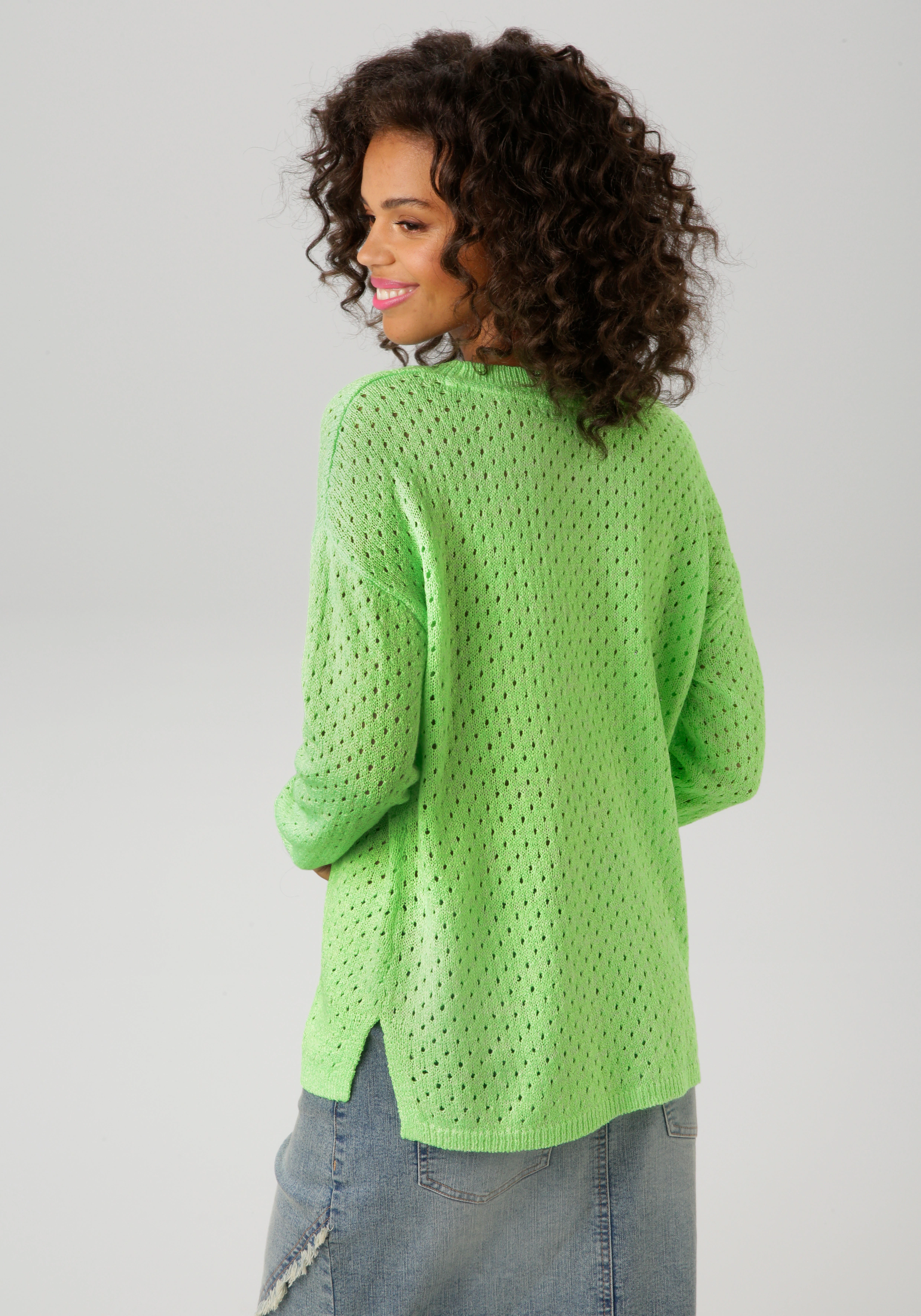 Aniston CASUAL Strickpullover, aus effektvollem Melange-Garn günstig online kaufen