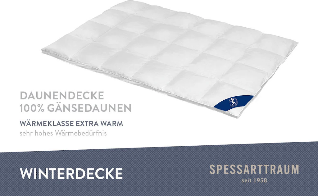 SPESSARTTRAUM Gänsedaunenbettdecke »Premium****, hergestellt in Deutschland günstig online kaufen