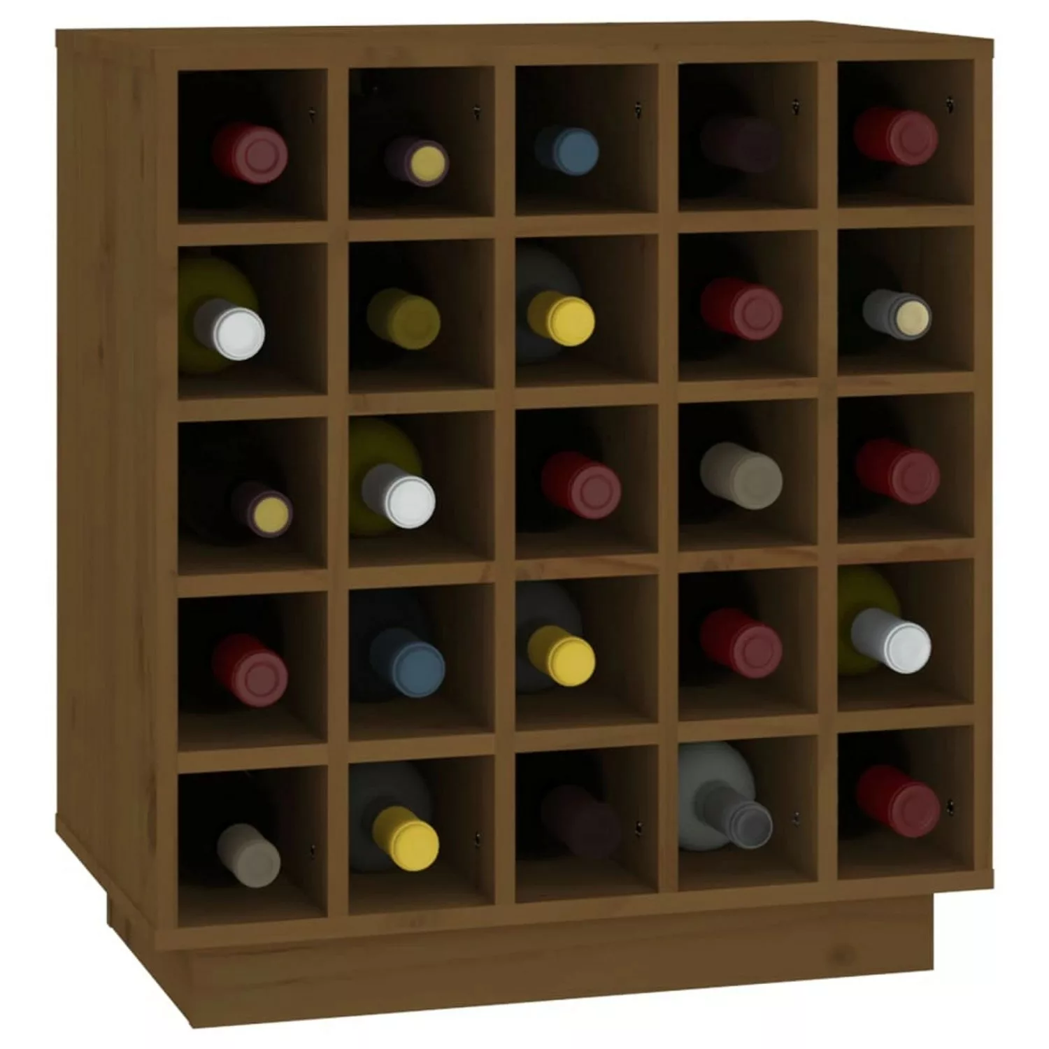 Vidaxl Weinregal Honigbraun 55,5x34x61 Cm Massivholz Kiefer günstig online kaufen