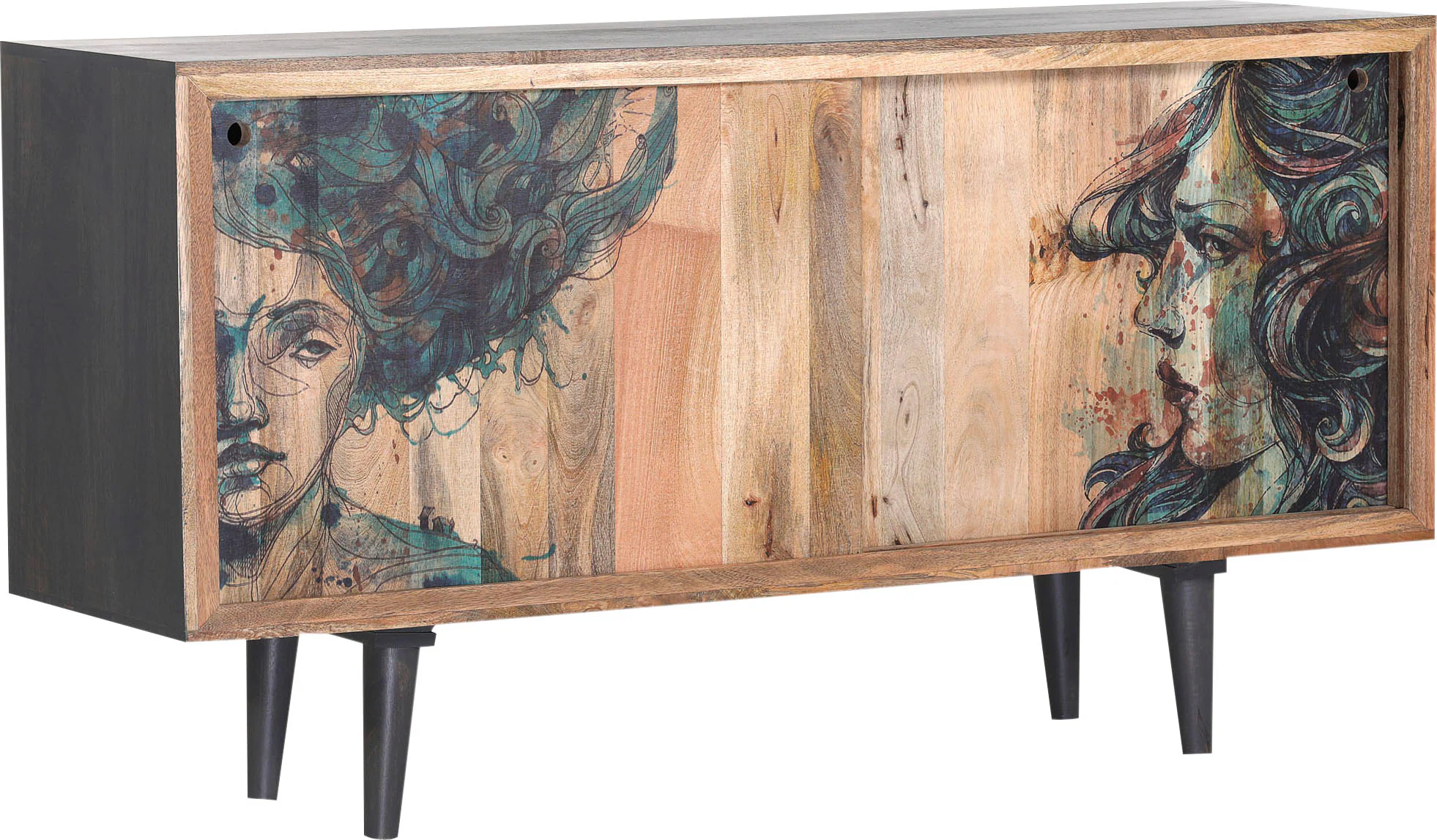 Gutmann Factory Sideboard "Venice", Kommode mit extravagantem Druck, Breite günstig online kaufen