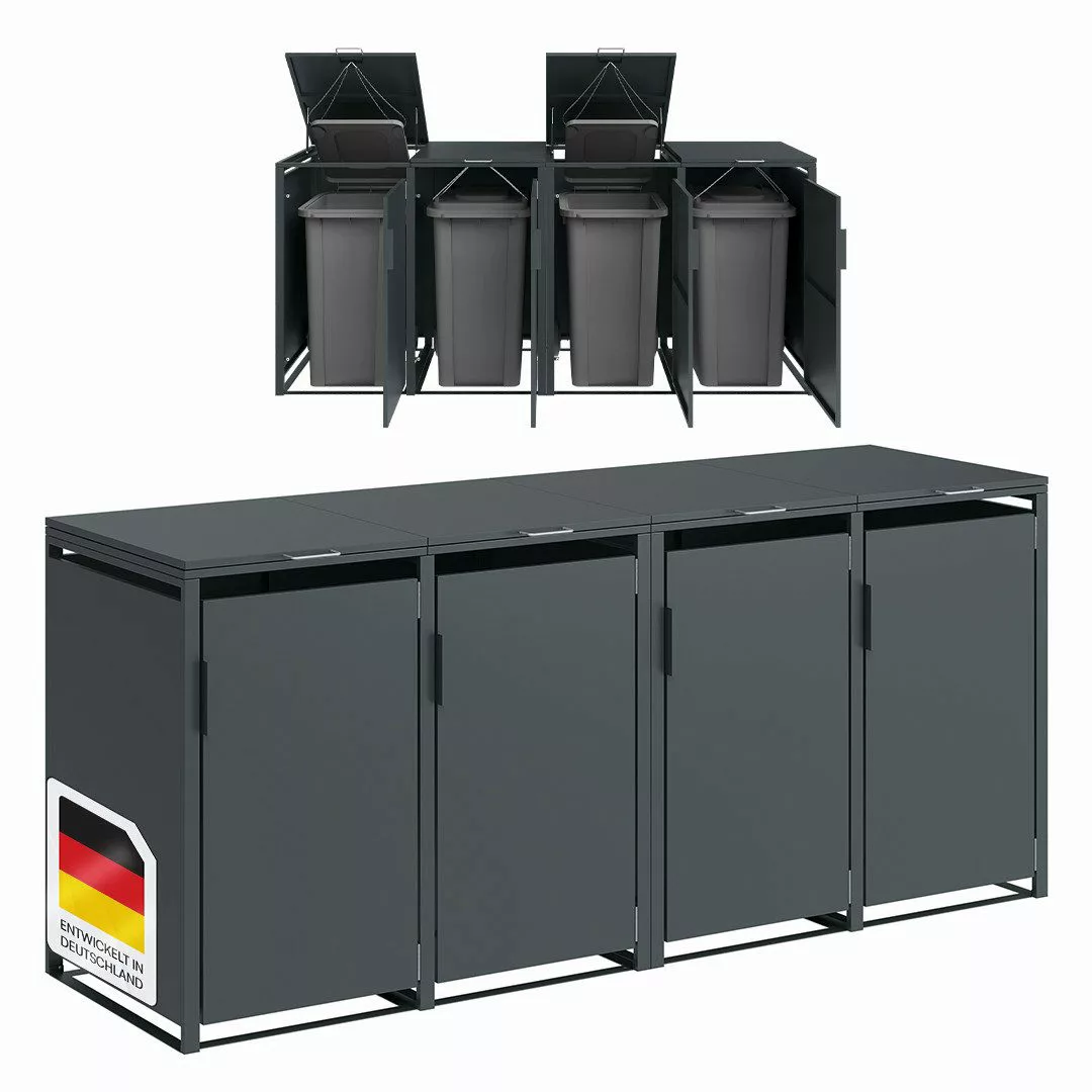 STEELSØN Mülltonnenbox Thoria (für 4 Tonnen günstig online kaufen