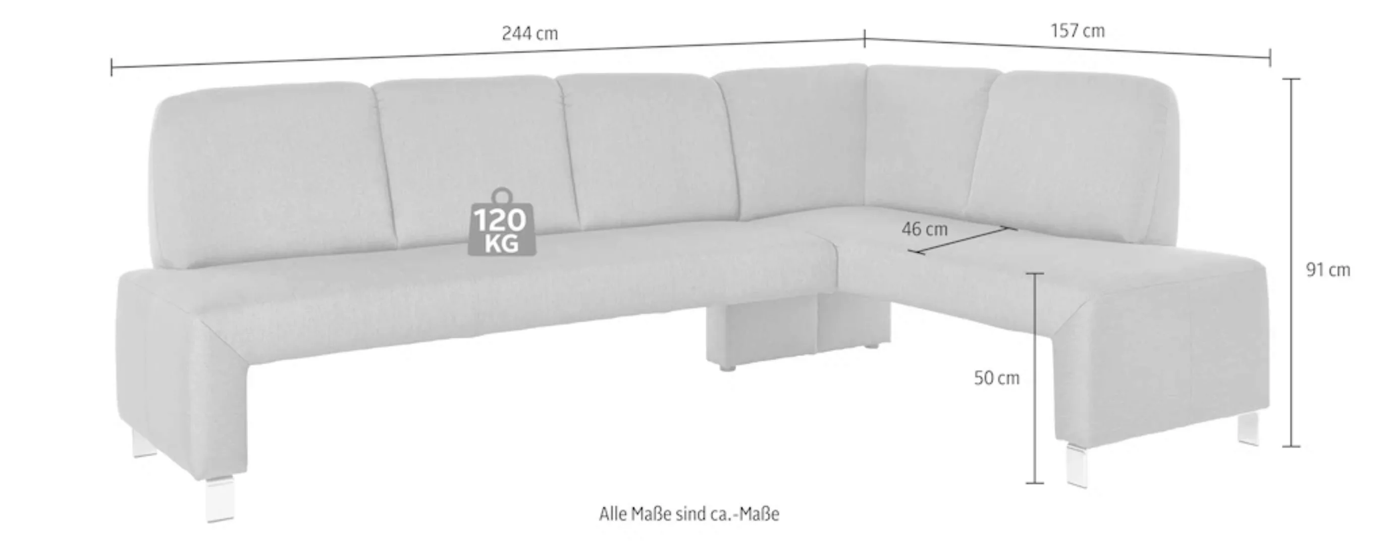 exxpo - sofa fashion Eckbank »Intenso«, Frei im Raum stellbar günstig online kaufen