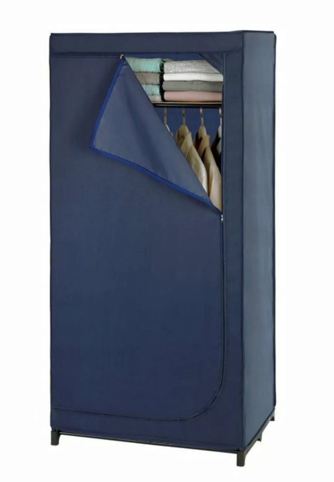 WENKO Kleiderschrank WENKO Kleiderschrank BUSINESS BHT 75x160x50 cm blau Dr günstig online kaufen