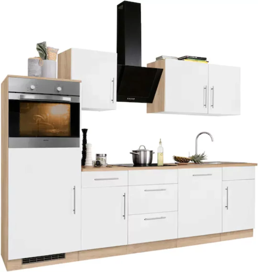 wiho Küchen Küchenzeile »Cali«, mit E-Geräten, Breite 280 cm günstig online kaufen