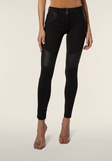 Freddy Jeggings Freddy WR.UP Eco Denim Regular Waist Biker-Look Schwarz M günstig online kaufen