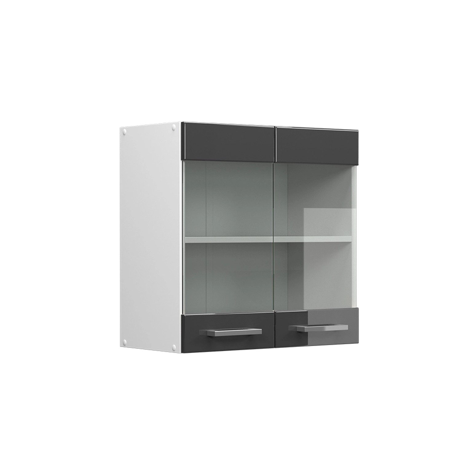 Vicco Glashängeschrank R-Line, Anthrazit Hochglanz/Weiß, 60 günstig online kaufen