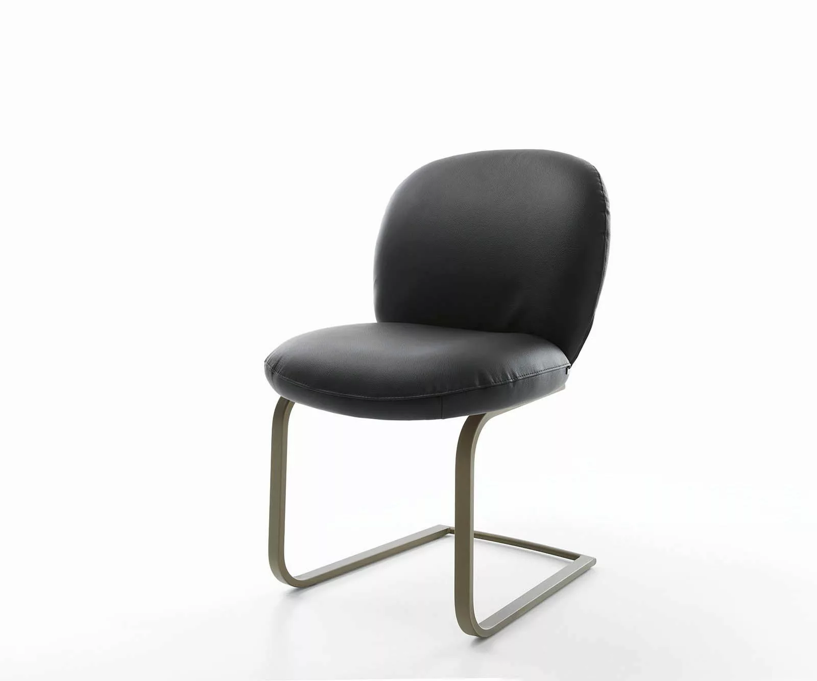 DELIFE Polsterstuhl Nube-Flex, Freischwinger flach Effektfinish günstig online kaufen