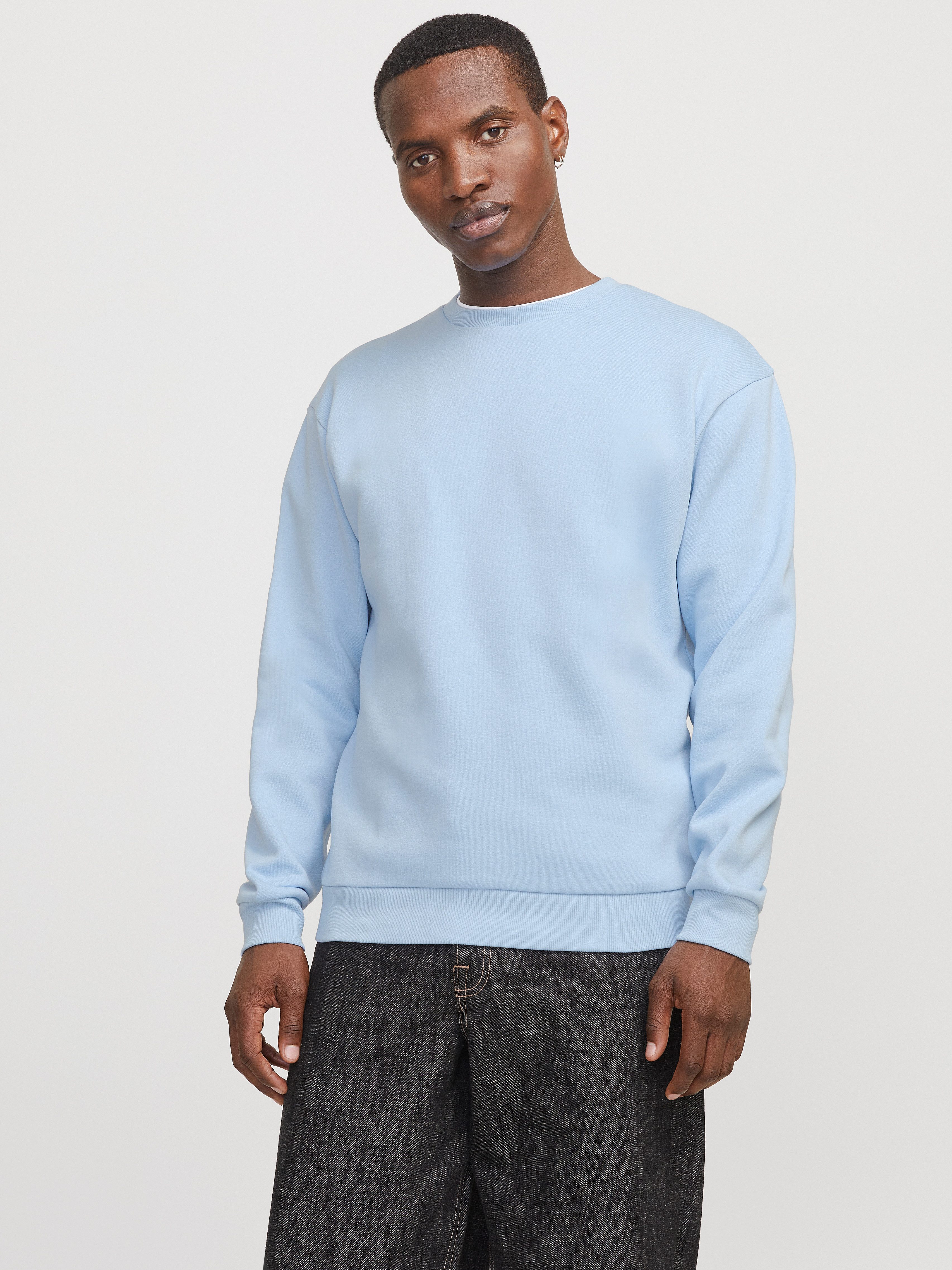 Jack & Jones Sweatshirt "JJEBRADLEY mit Rippbündchen für Alltag und Freizei günstig online kaufen