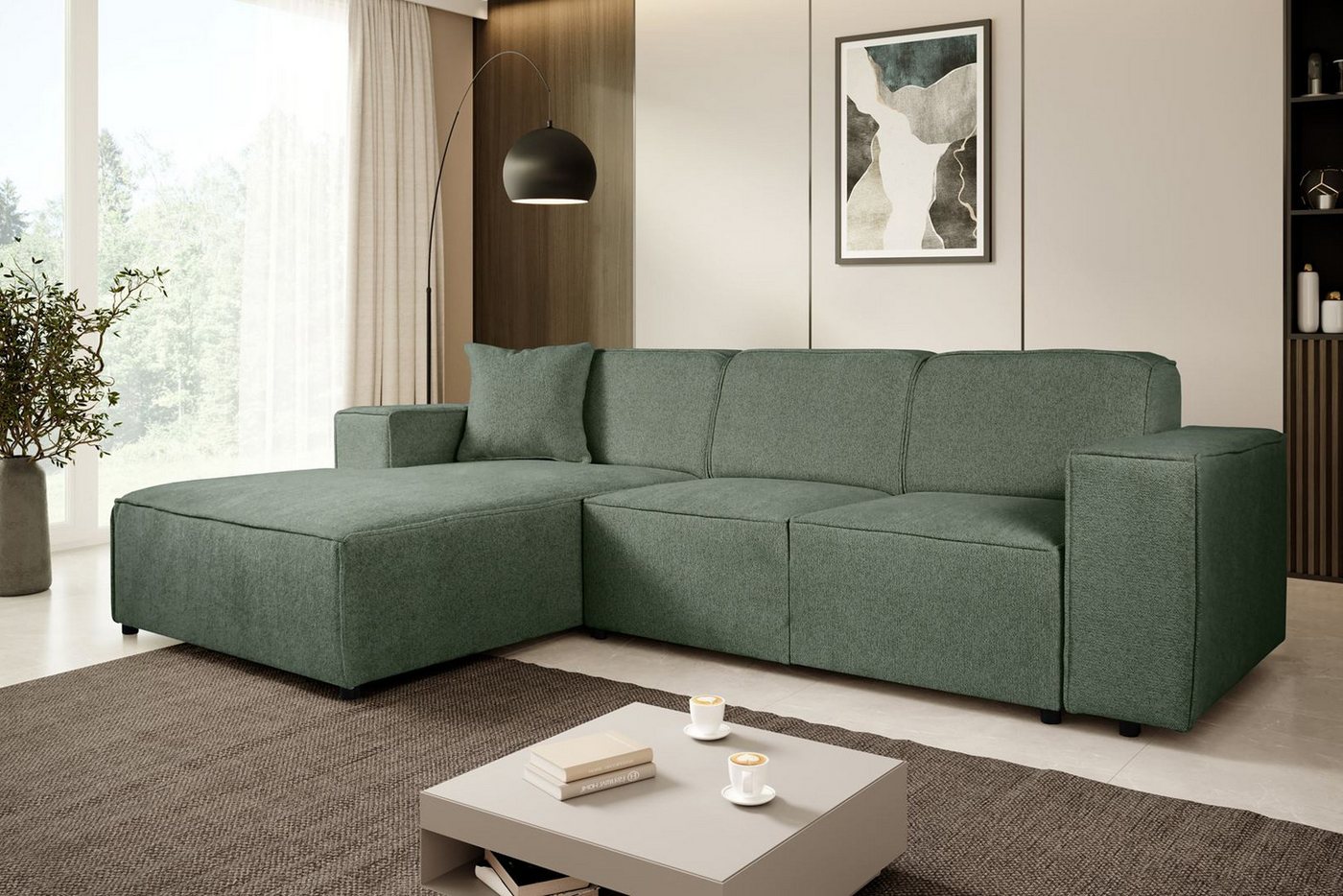 Beautysofa Ecksofa PEDRO, Breite: 267cm, viele Farbvarianten günstig online kaufen