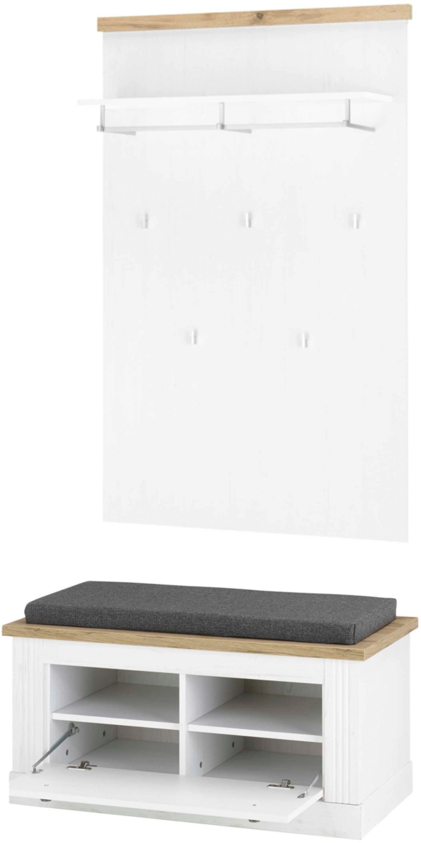 Home affaire Garderoben-Set "WESTMINSTER BESTSELLER", (2 St., Schuhbank, Wa günstig online kaufen