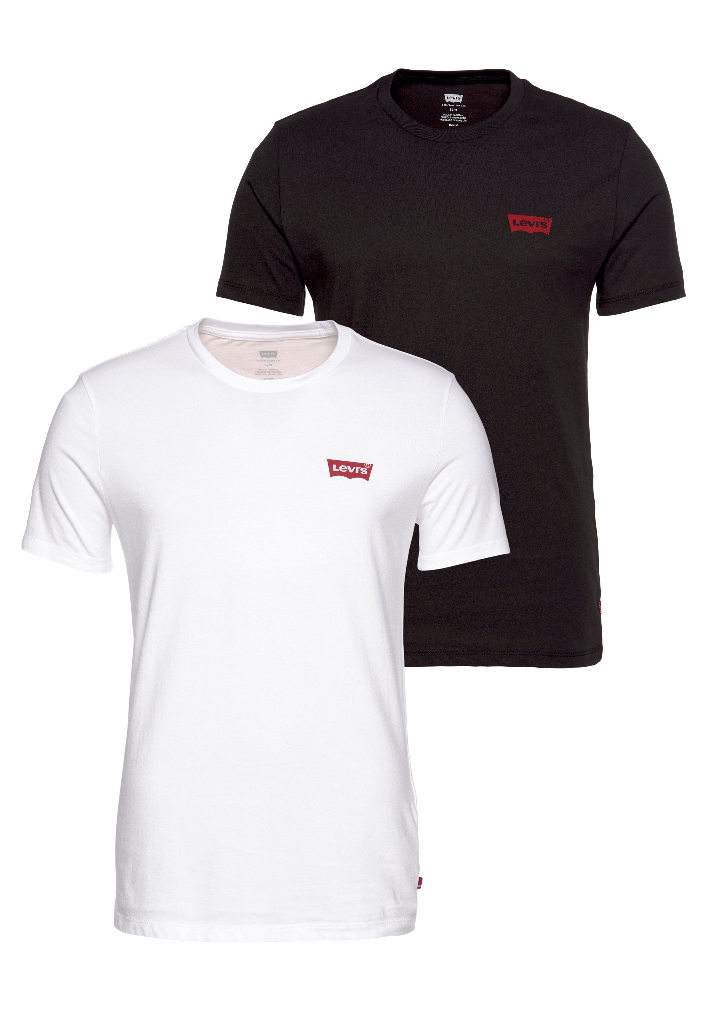 Levi's® Kurzarmshirt mit Levi's® Logo auf günstig online kaufen