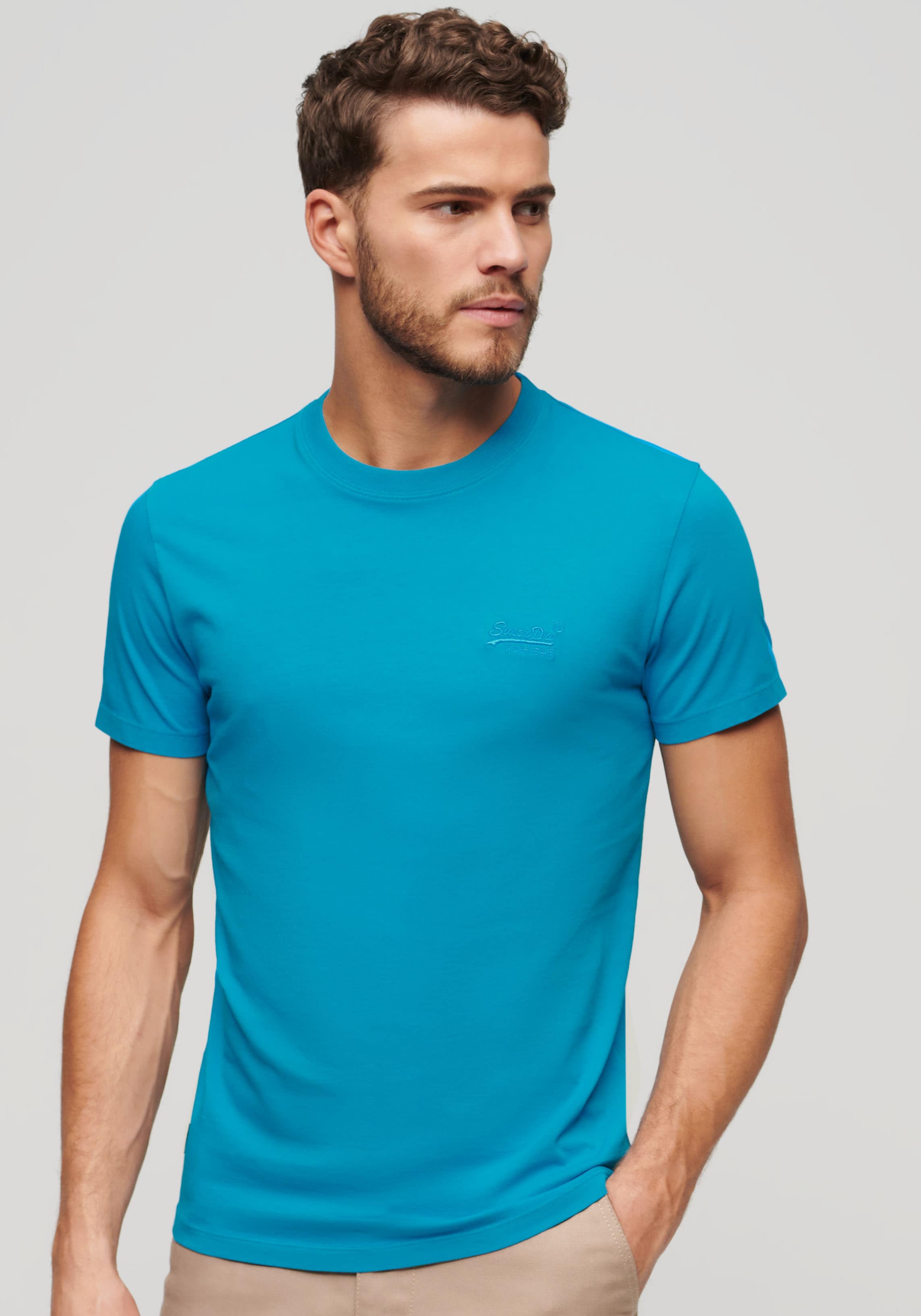 Superdry Rundhalsshirt "ESSENTIAL LOGO EMB NEON TEE" günstig online kaufen