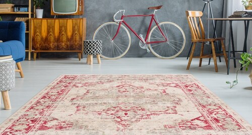 calo-deluxe Teppich »Rossa 900«, rechteckig, 5 mm Höhe, Vintage Optik, Wohn günstig online kaufen
