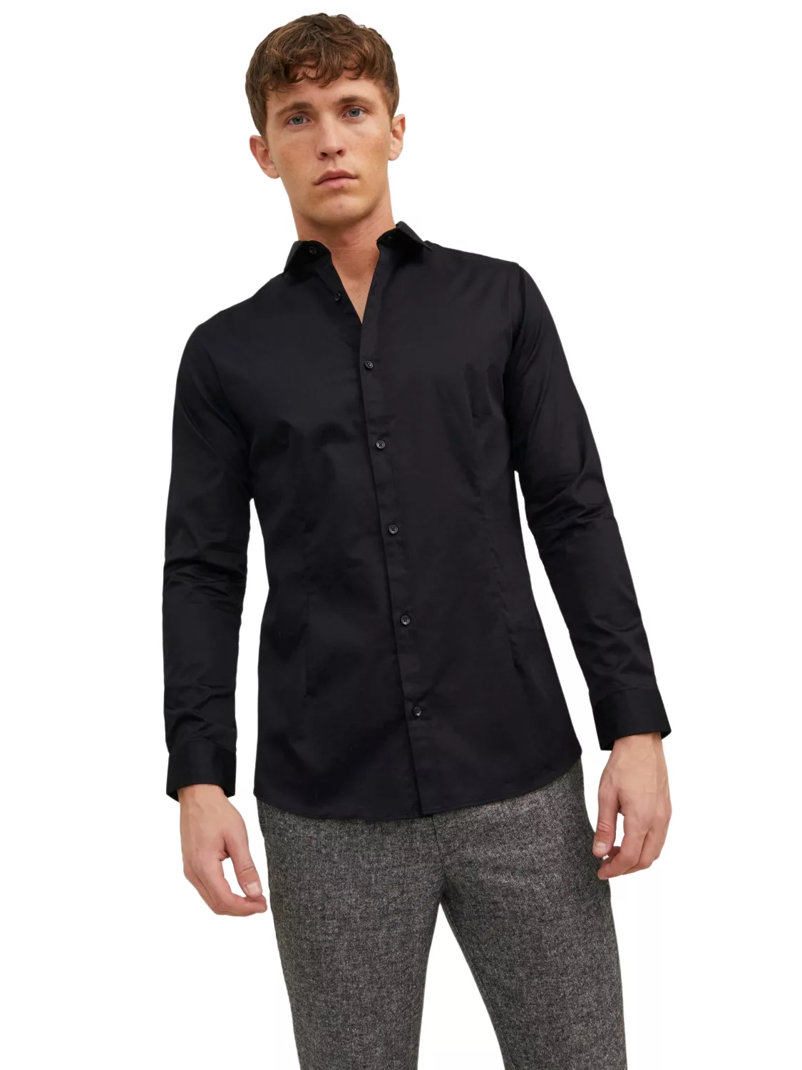 Jack & Jones Prparma Langarm Hemd XS Black günstig online kaufen