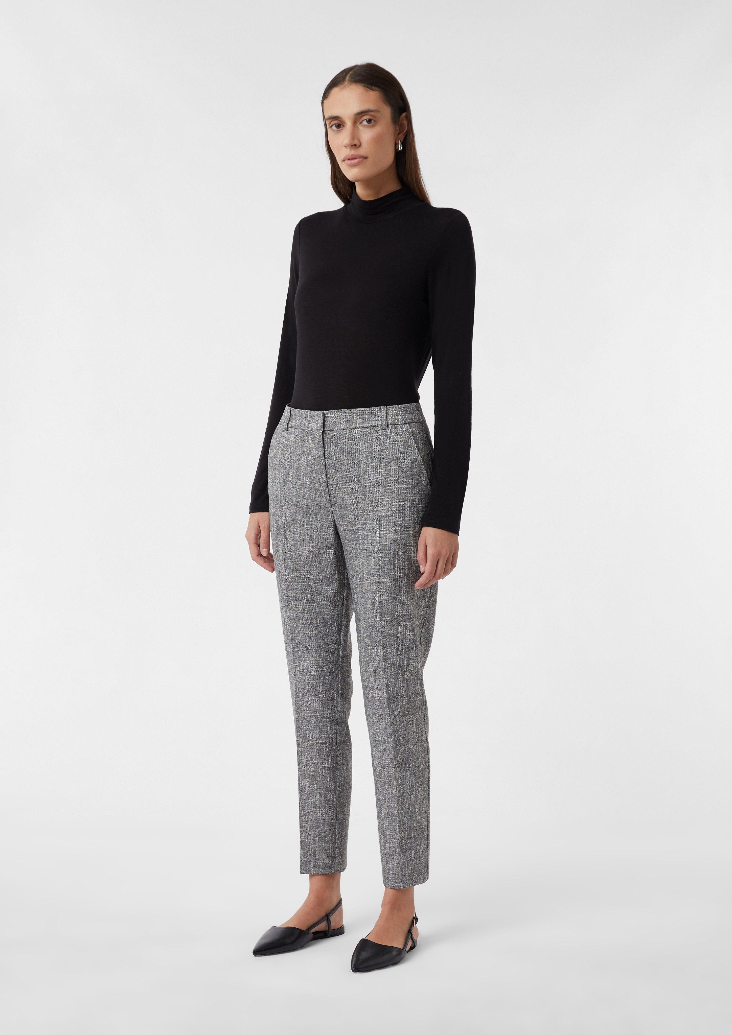 Comma 7/8-Hose Melierte Cigarette-Pants günstig online kaufen