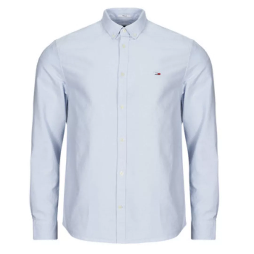 Tommy Jeans Langarmhemd TJM ENTRY REG OXFORD SHIRT mit Logoprägung günstig online kaufen