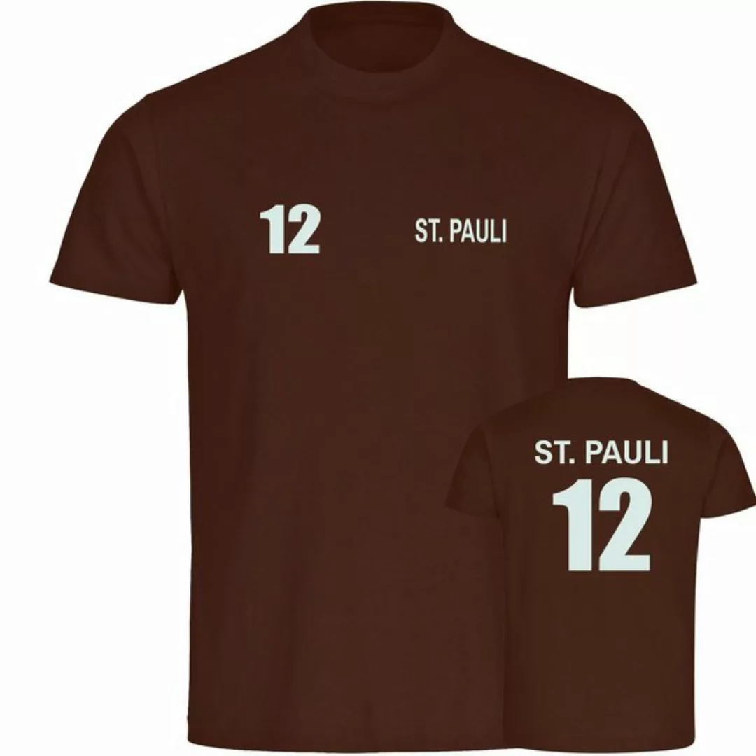 multifanshop T-Shirt Herren St. Pauli - Trikot 12 - Männer günstig online kaufen