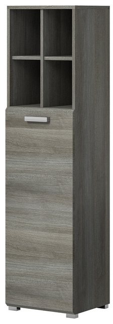 Inn.Furn Midischrank Grigio (Badschrank in Rauchsilber grau, 40 x 146 cm) m günstig online kaufen