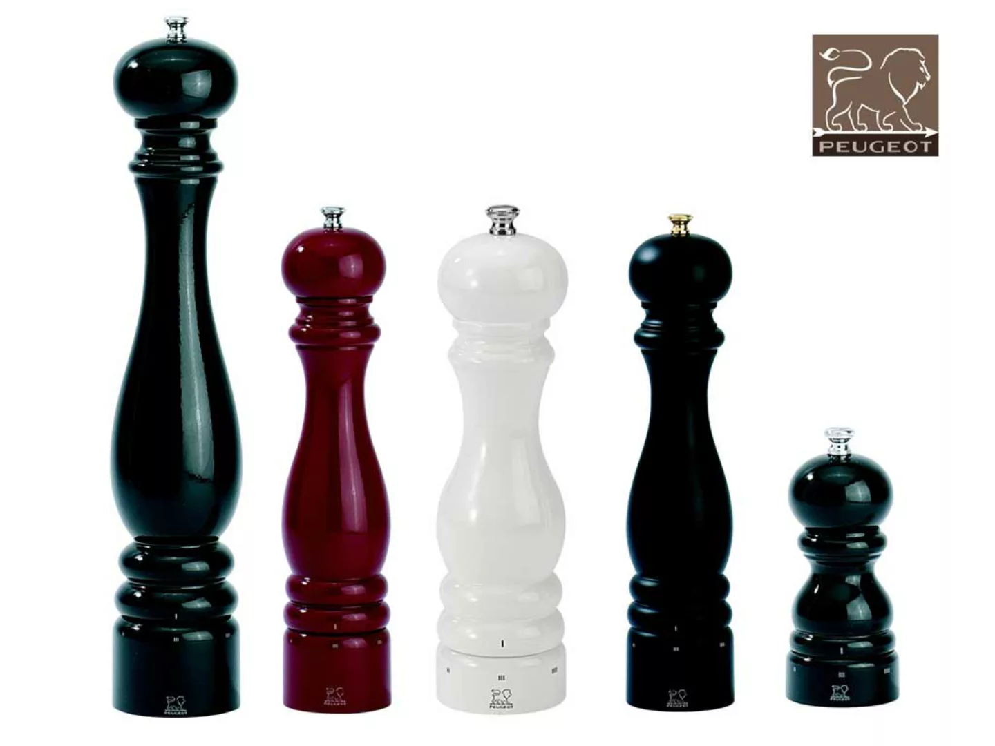 Peugeot Paris Salzmühle Holz Schwarz Lackiert U-Select 12cm günstig online kaufen