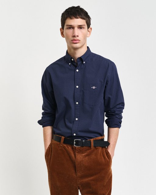 Gant Langarmhemd REG MICRO PRINT SHIRT mit einem dezenten, durchgehenden Mi günstig online kaufen