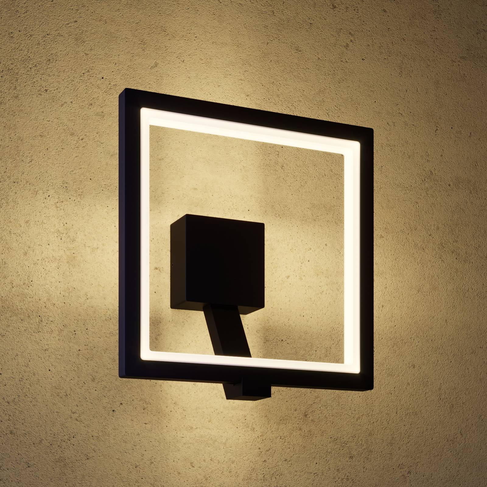 LED-Außenwandlampe Square, graphitgrau günstig online kaufen