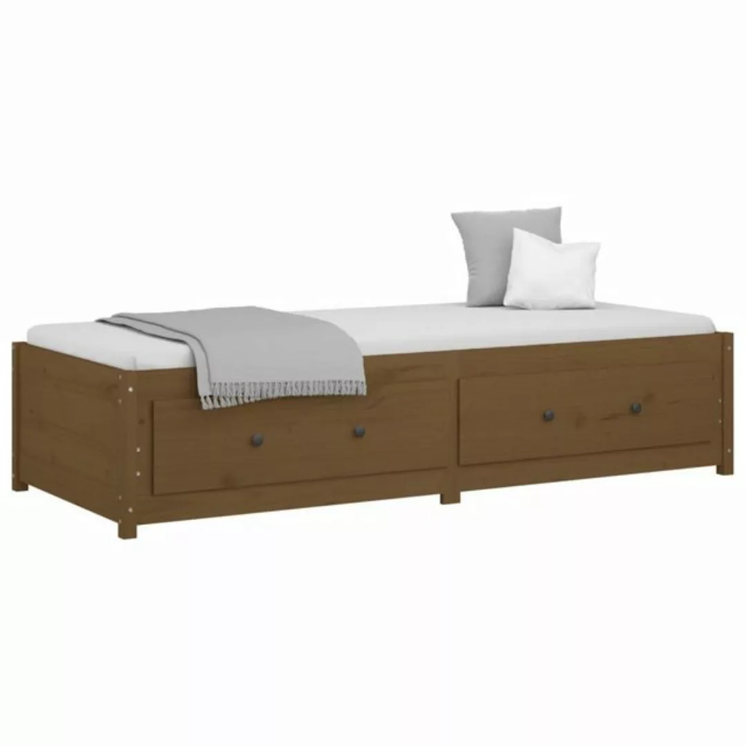 furnicato Bett Tagesbett Honigbraun 80x200 cm Massivholz Kiefer (1-tlg) günstig online kaufen