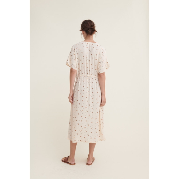 Kleid Anjo Mit Feinem Blätterprint günstig online kaufen