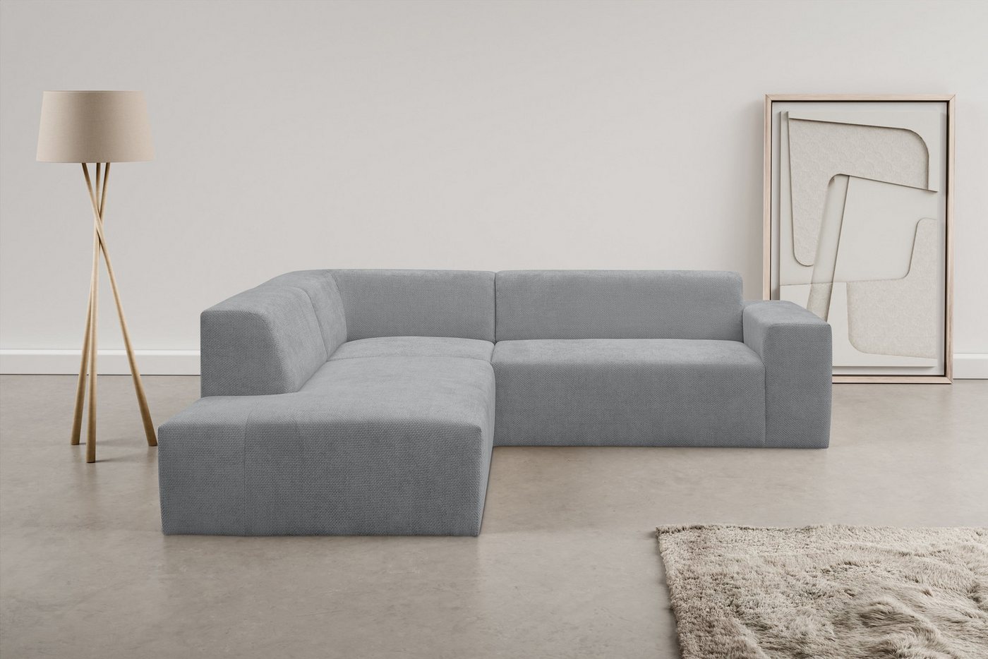 INOSIGN Ecksofa Zeus-M, Curvy Trend Wohnlandschaft mit urbaner Optik günstig online kaufen